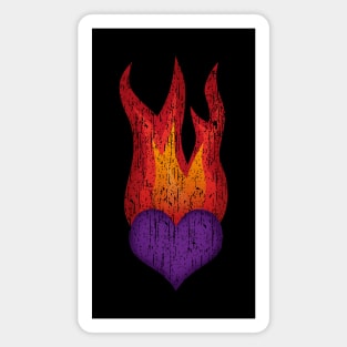 Heart on Fire Magnet